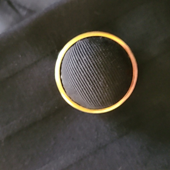 Gianfranco Ferre blazer vintage chic size 42 black wool with gold accent buttons - Picture 12 of 13